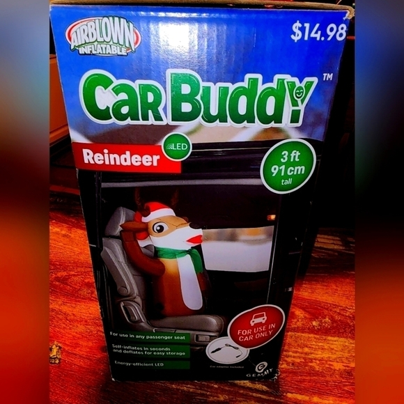 Other - NWT CAR BUDDY REINDEER 😀 NEVER DRIVE ALONE!